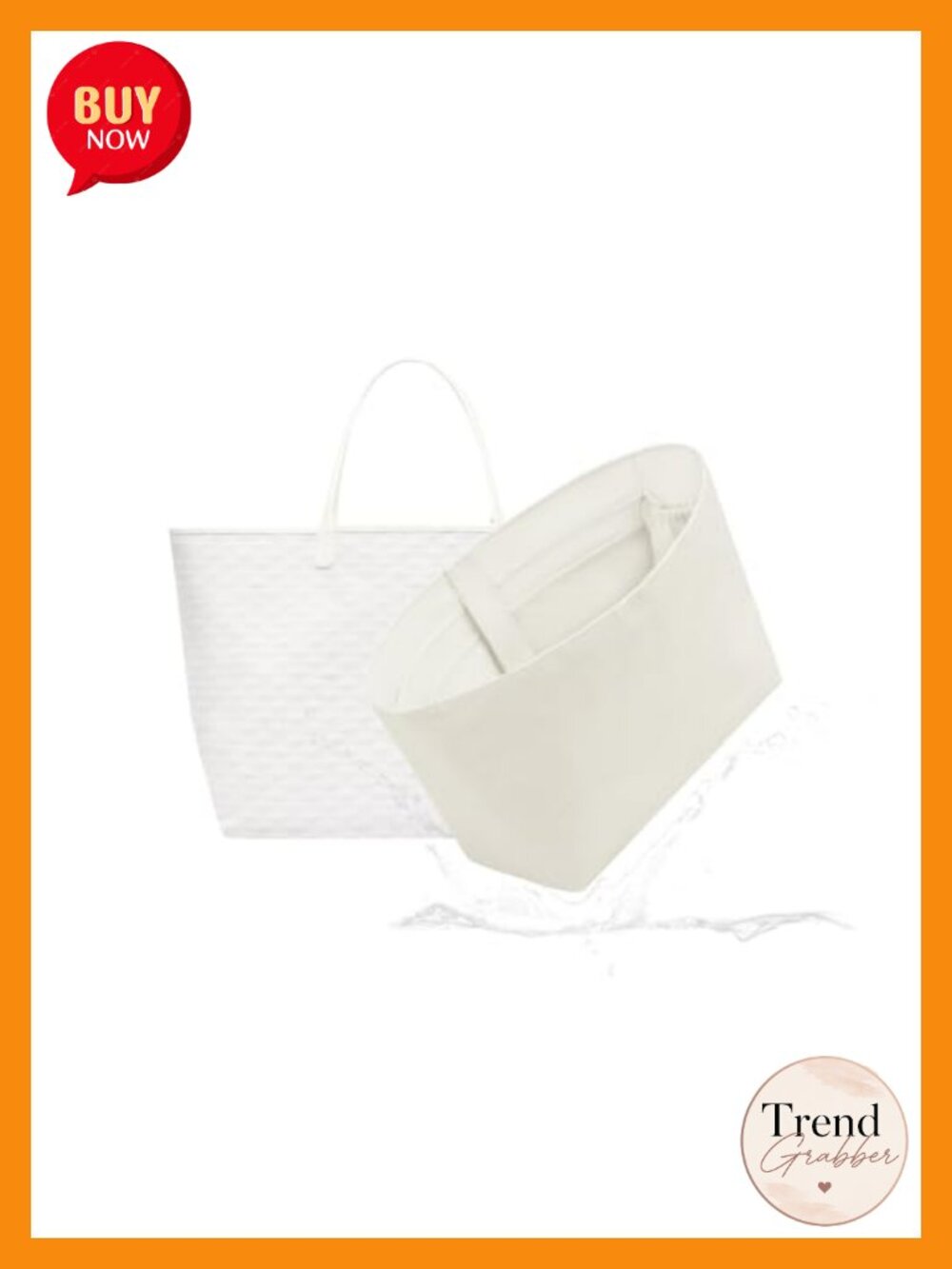 Bag Insert Organizer for Saint Louis GM Dupont Paper Lightweight Tote Liner